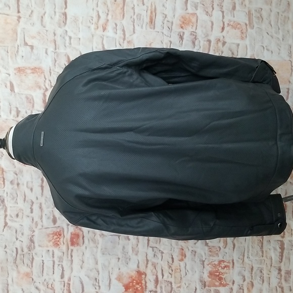 New Michael Kors Charcoal Faux Leather Jacket - Picture 6 of 12